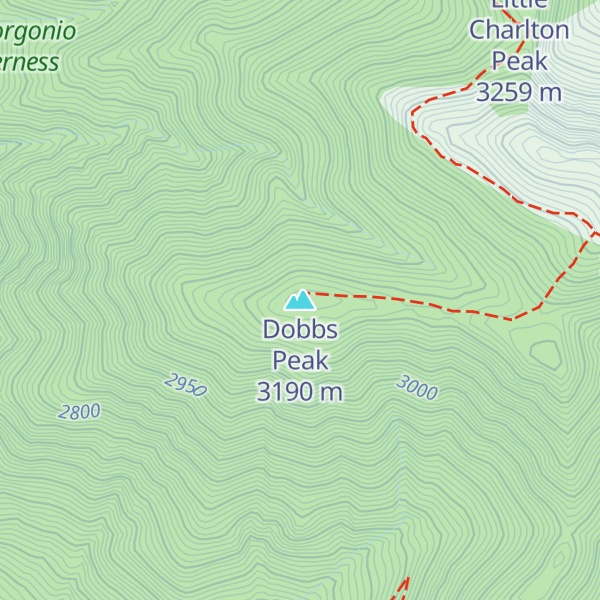 Map of Dobbs Peak