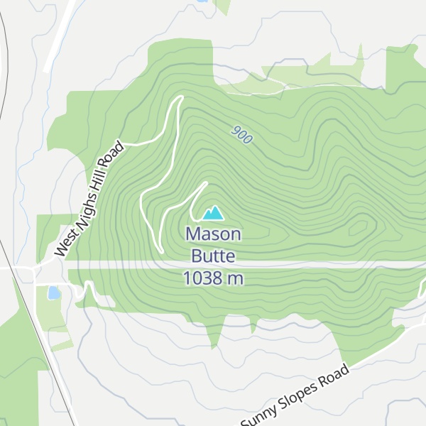 Map of Mason Butte