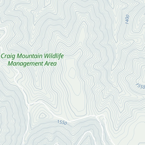 Map of Craig Mountain