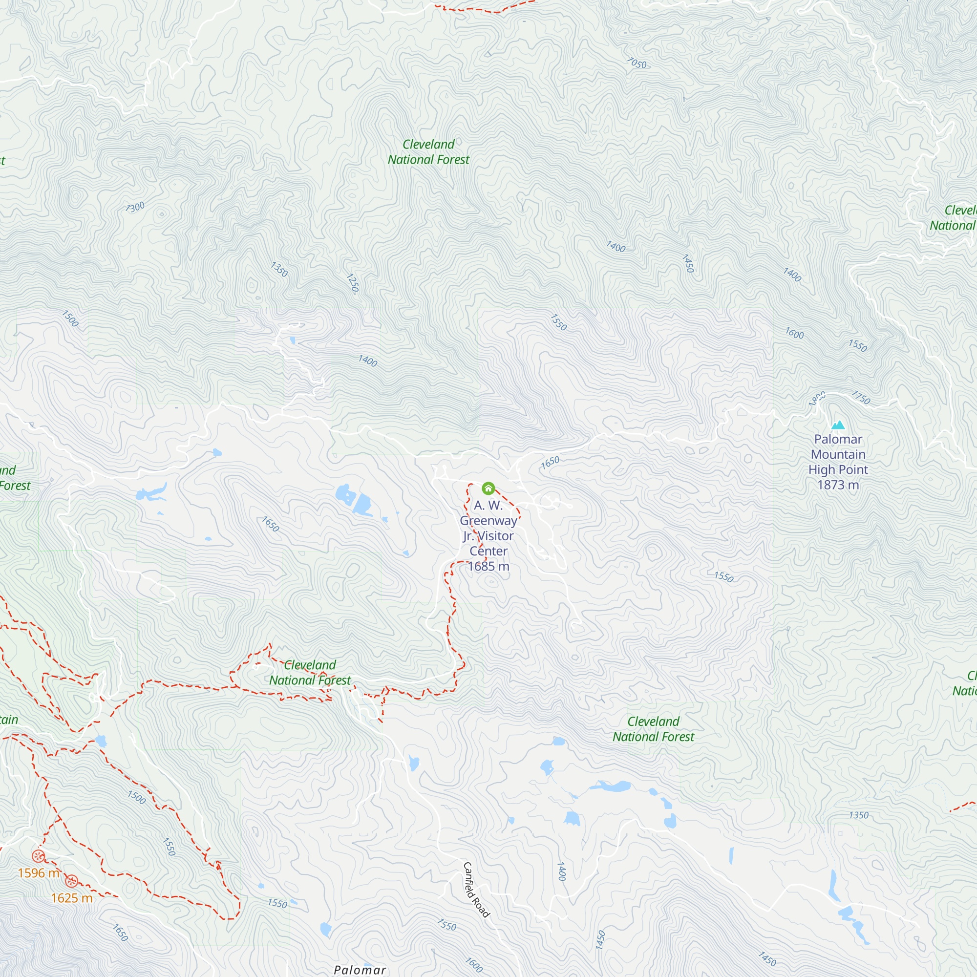 A. W. Greenway Jr. Visitor Center map
