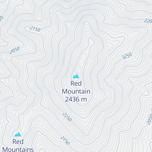 Map of Red Mountain