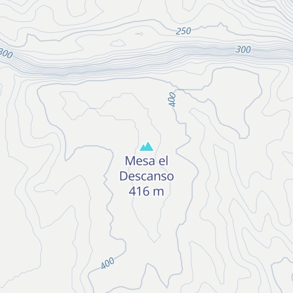 Map of Mesa el Descanso