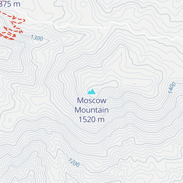 Map of Moscow Mountain