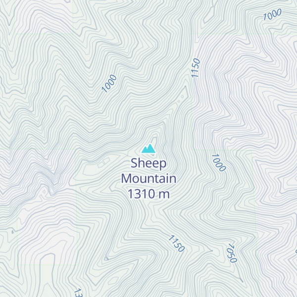 Map of Sheep Mountain