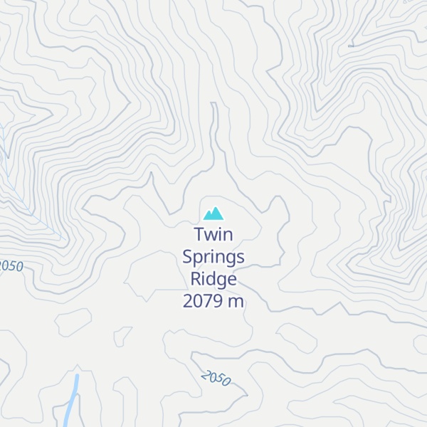 Map of Twin Springs Ridge
