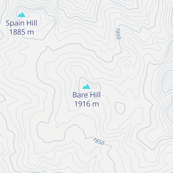 Map of Bare Hill