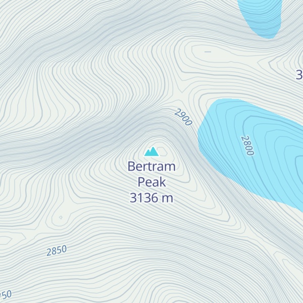 Map of Bertram Peak