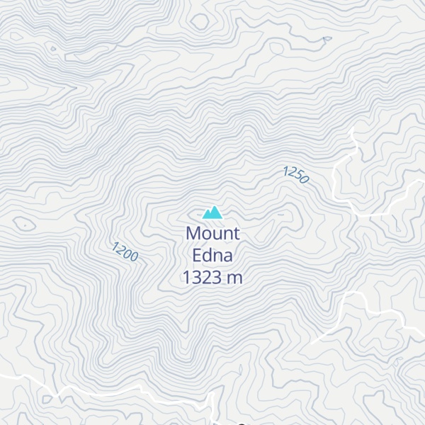 Map of Mount Edna