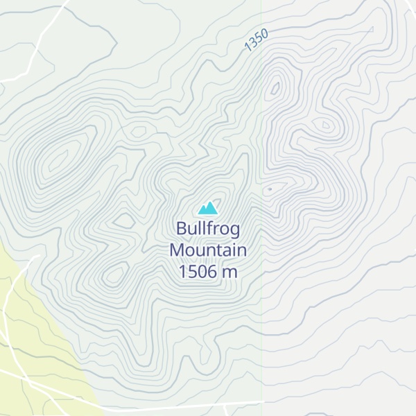 Map of Bullfrog Mountain