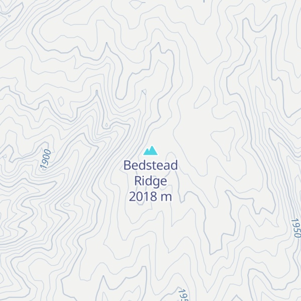 Map of Bedstead Ridge