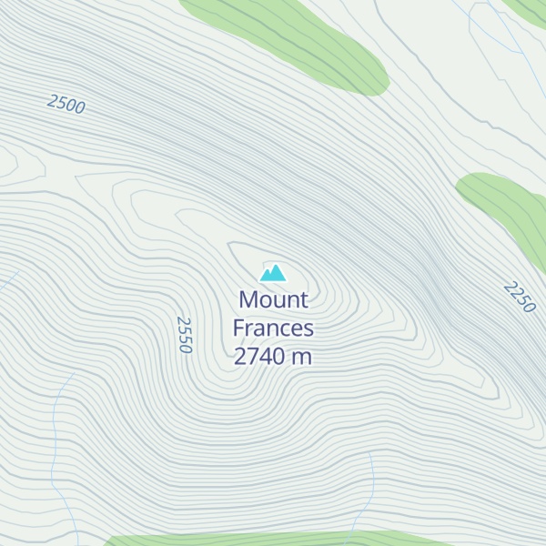 Map of Mount Frances