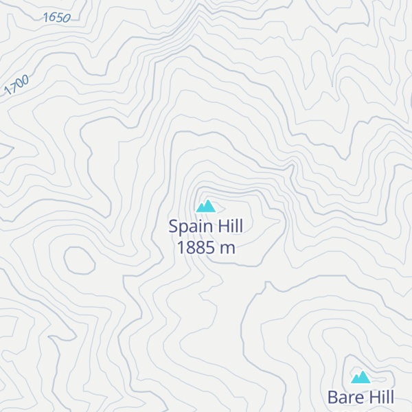 Map of Spain Hill