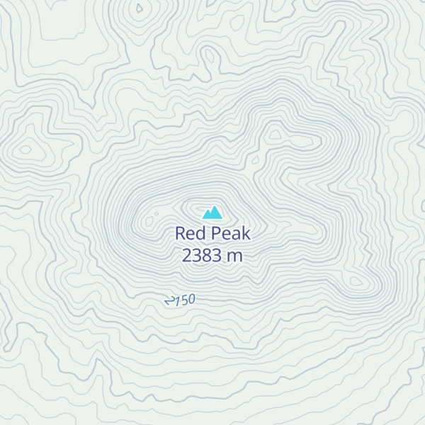 Map of Red Peak