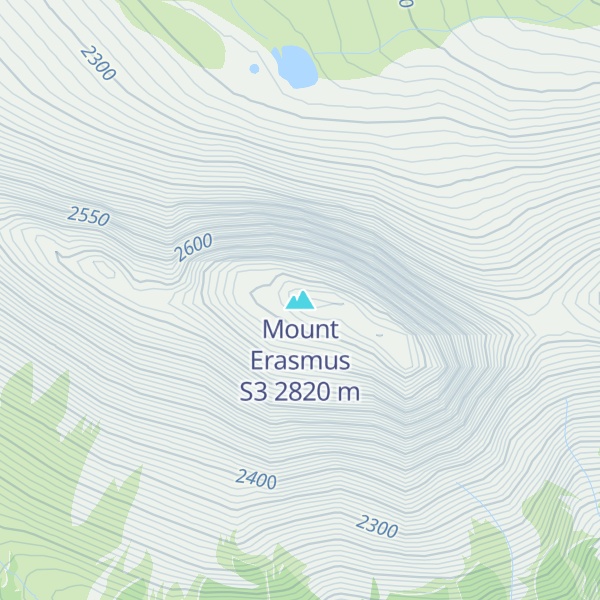 Map of Mount Erasmus S3