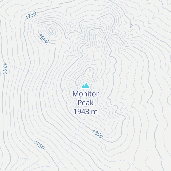 Map of Monitor Peak