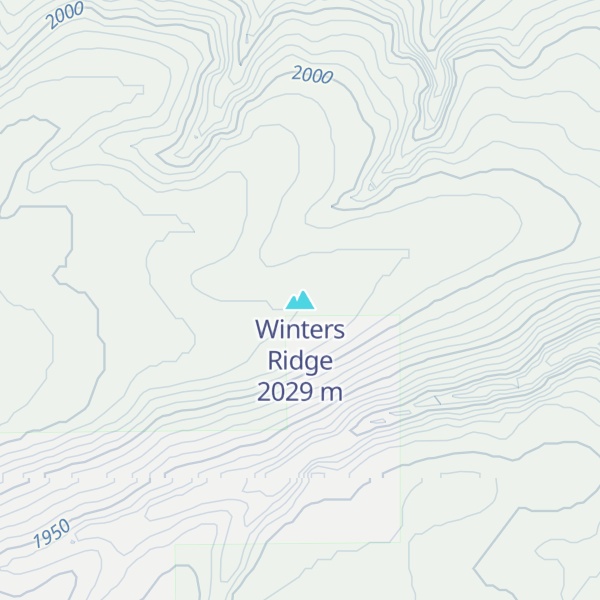 Map of Winters Ridge