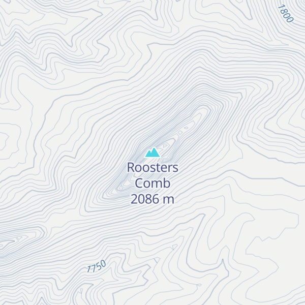 Map of Roosters Comb