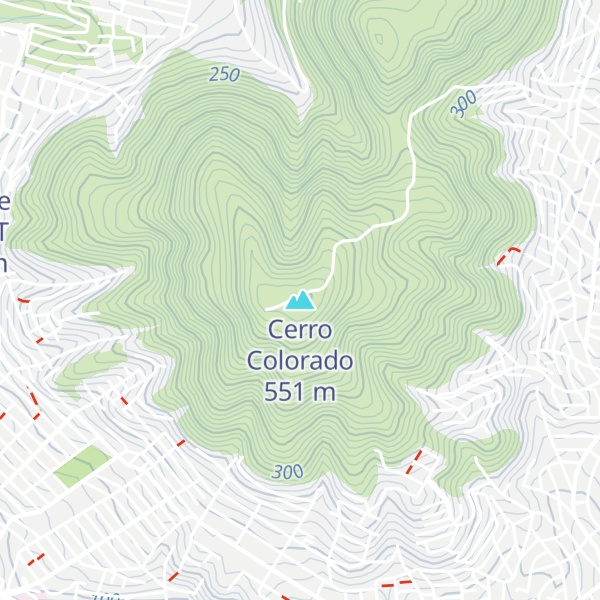 Map of Cerro Colorado