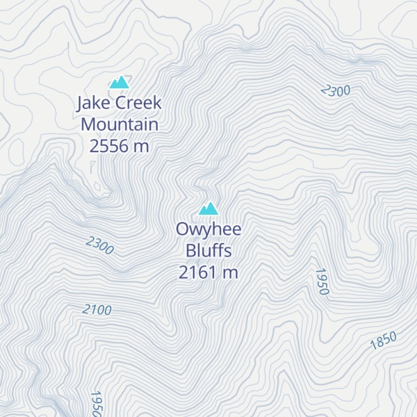 Map of Owyhee Bluffs
