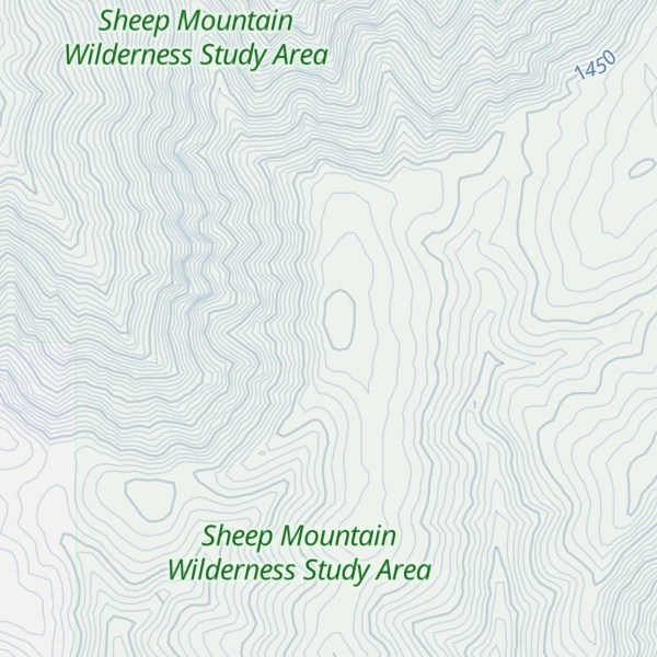 Map of Sheep Mountain WSA HP