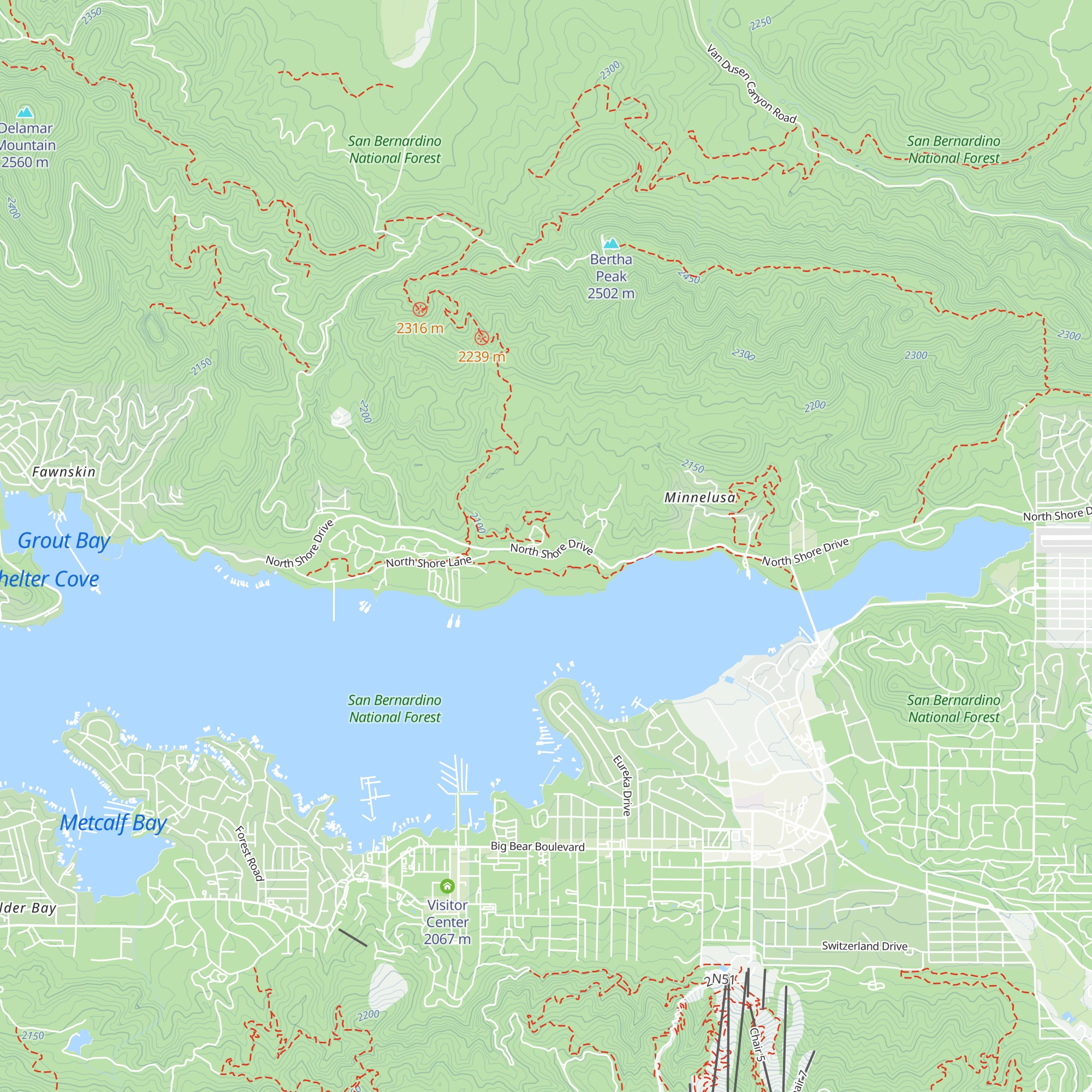 Big Bear Discovery Center map