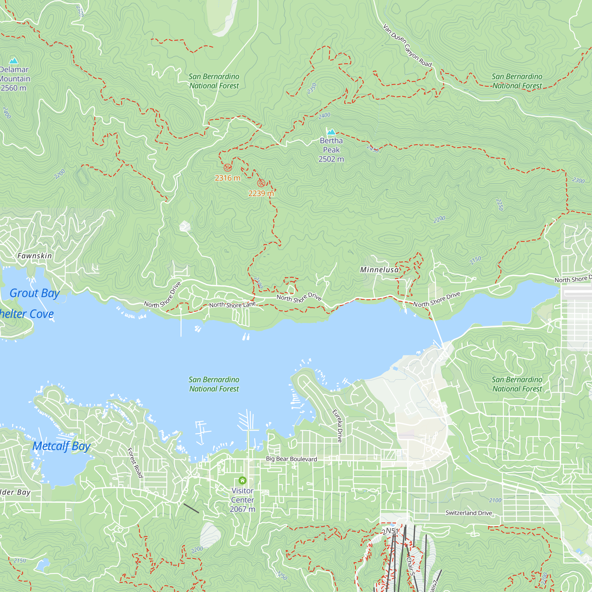 Big Bear Discovery Center map