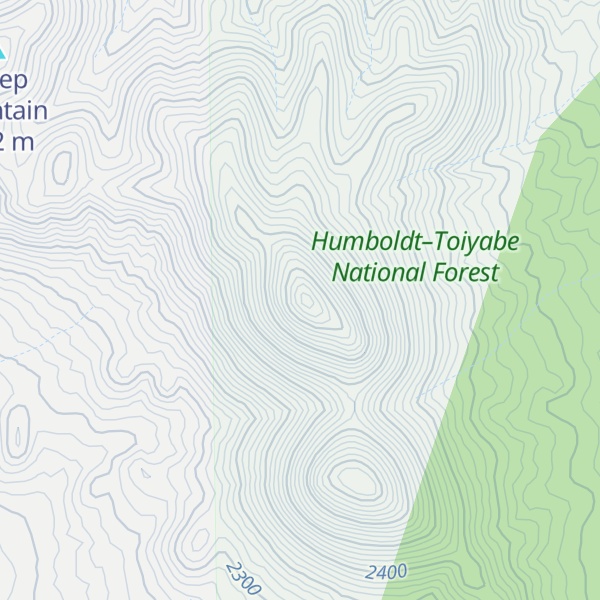 Map of Hat Peak