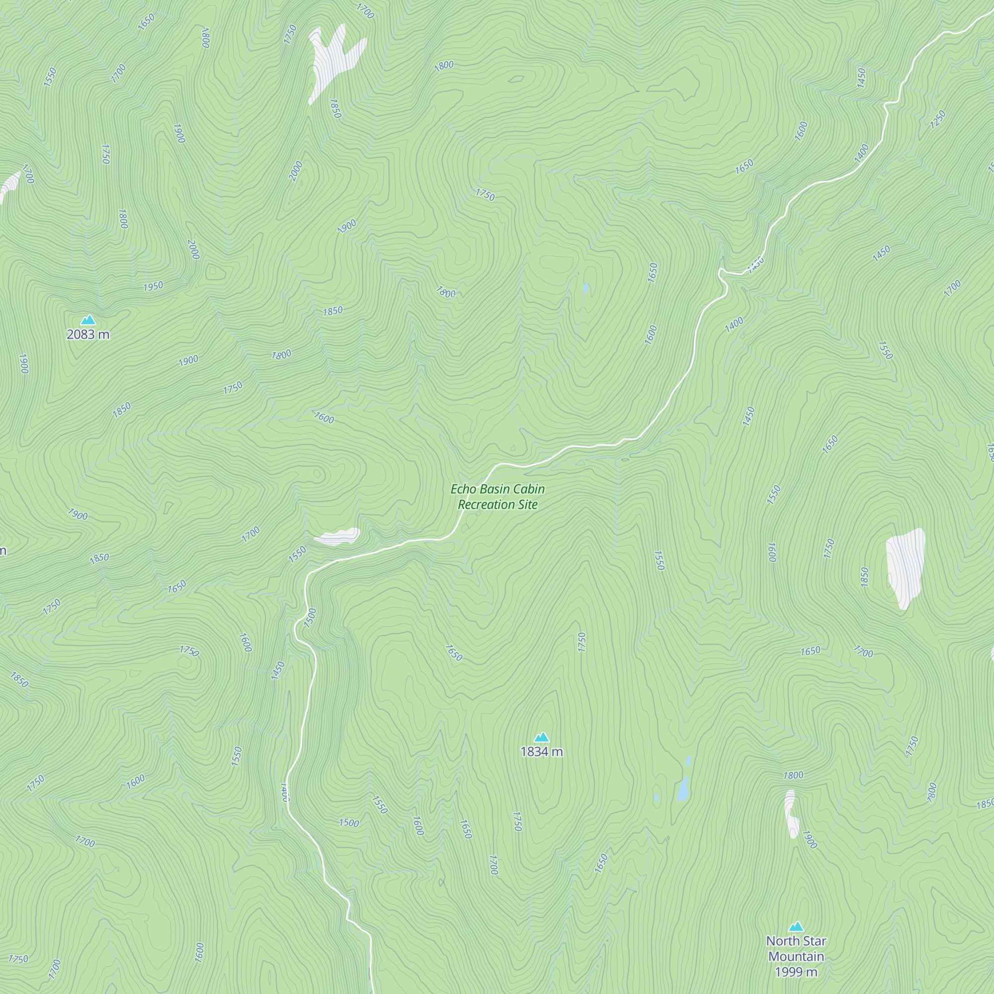 Echo Basin Cabin map