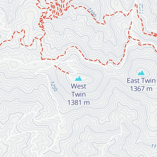 Map of West Twin
