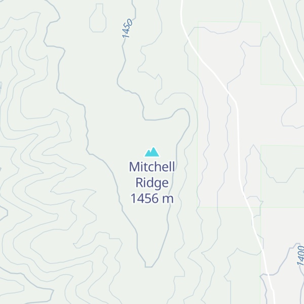 Map of Mitchell Ridge