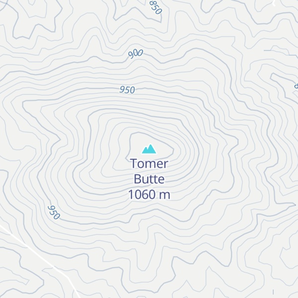Map of Tomer Butte