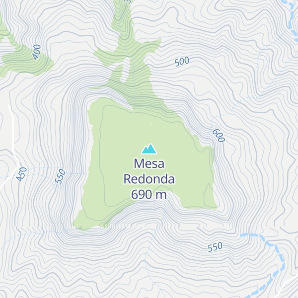 Map of Mesa Redonda