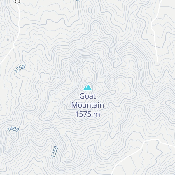 Map of Goat Mountain