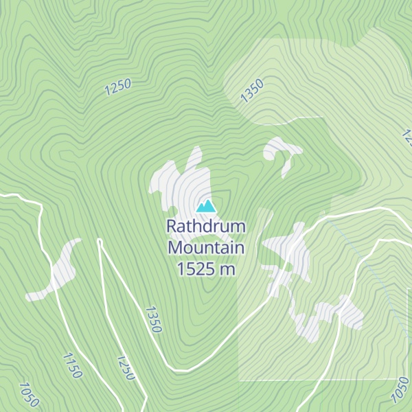 Map of Rathdrum Mountain