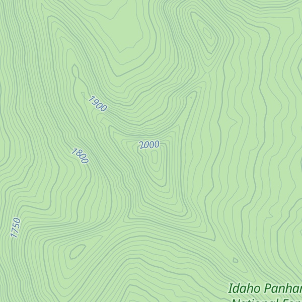 Map of Continental Mountain