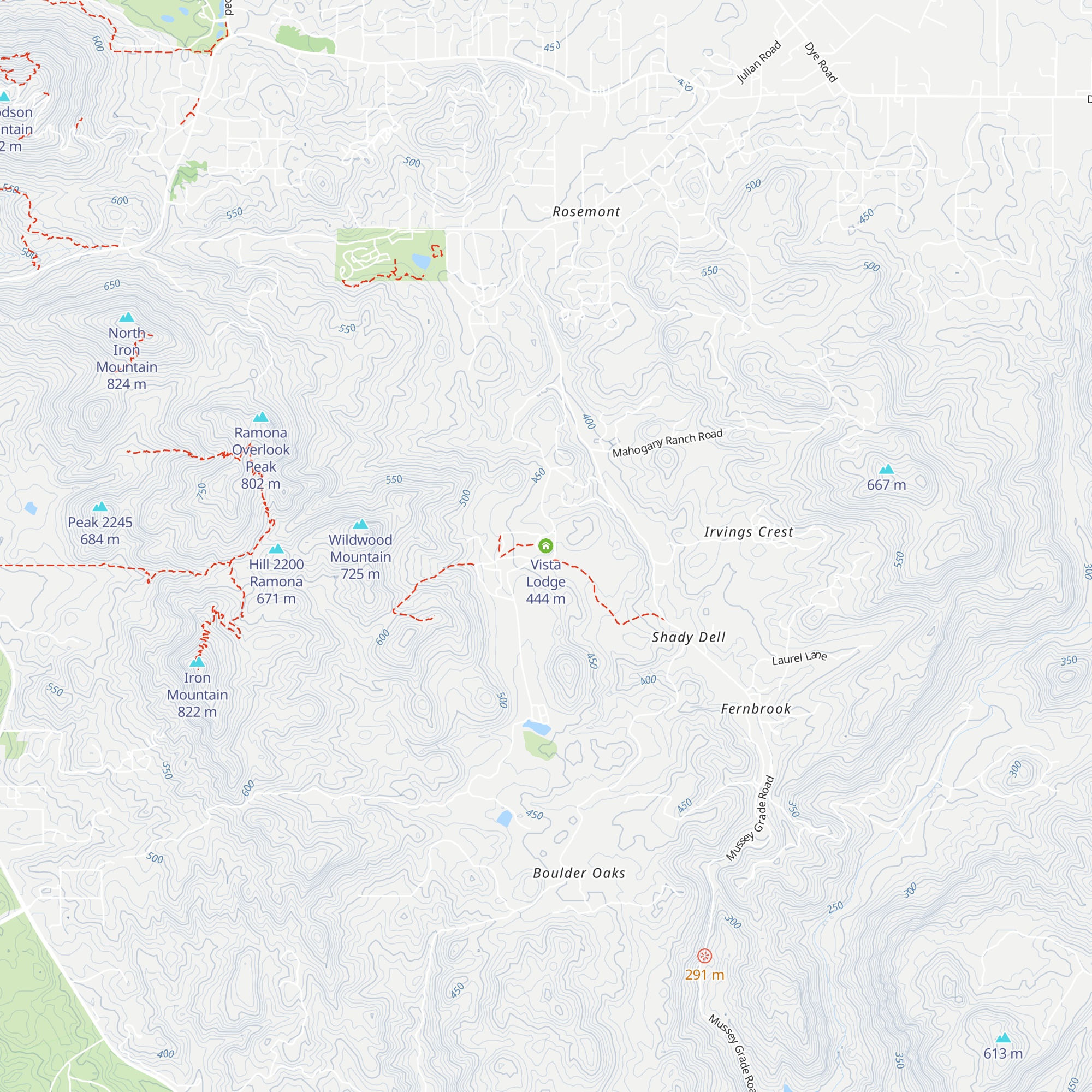 Vista Lodge map