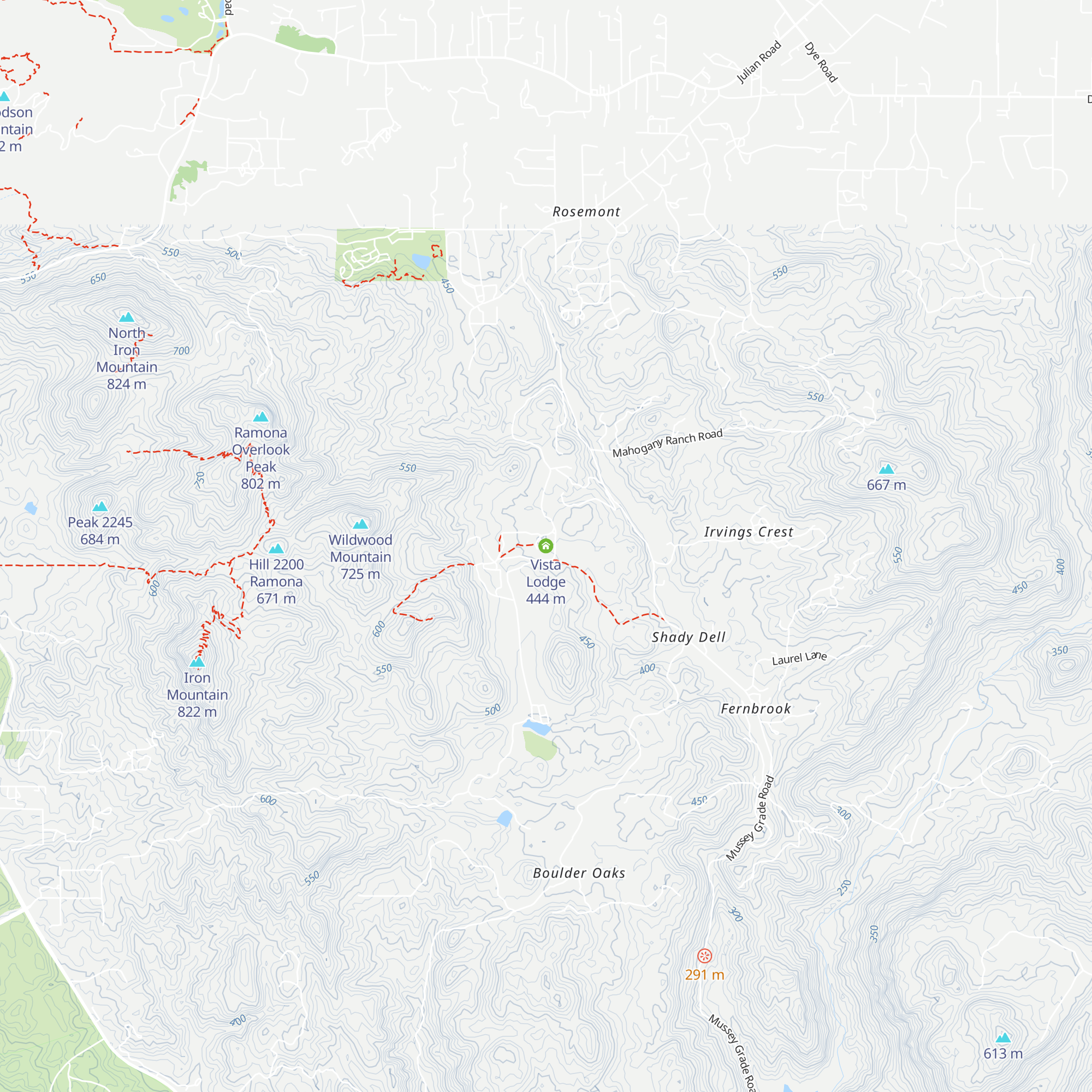 Vista Lodge map