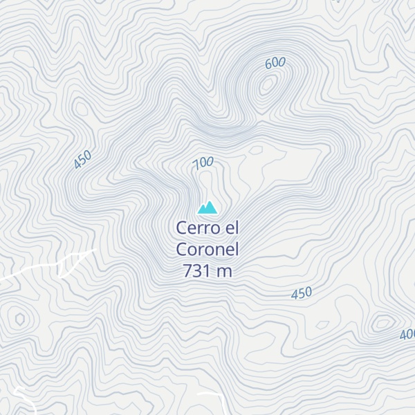 Map of Cerro el Coronel