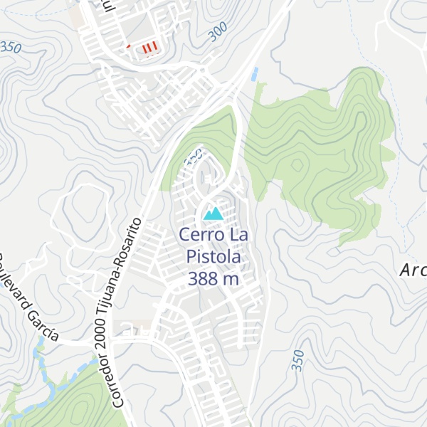 Map of Cerro La Pistola