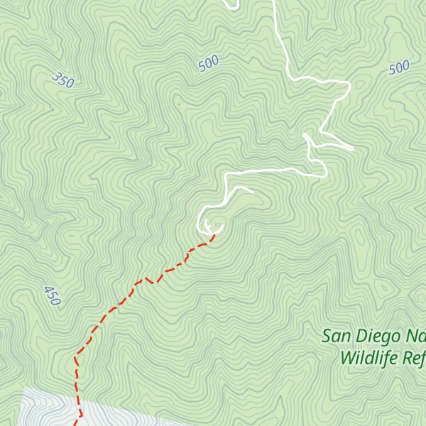 Map of San Miguel Mountain