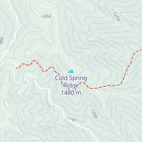 Map of Cold Spring Ridge