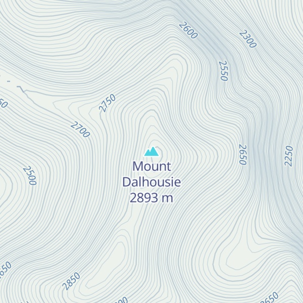 Map of Mount Dalhousie