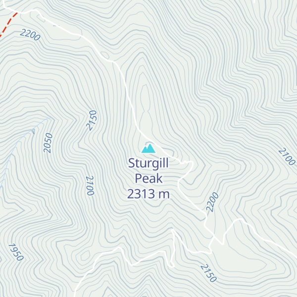 Map of Sturgill Peak