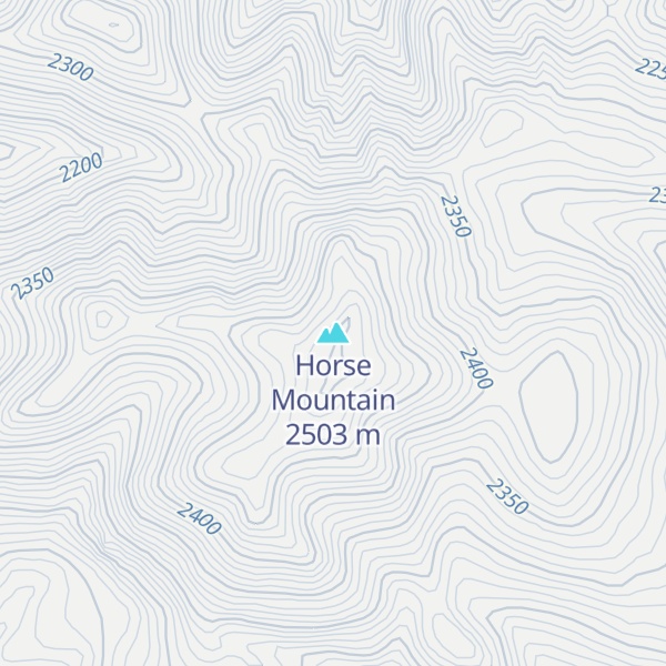 Map of Horse Mountain