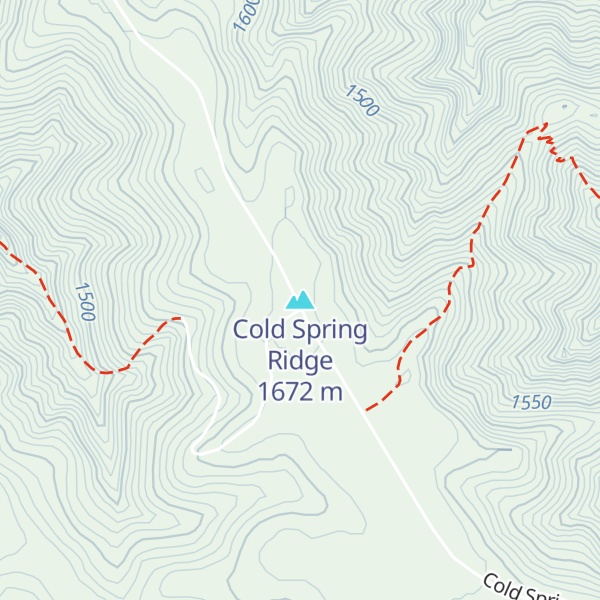 Map of Cold Spring Ridge