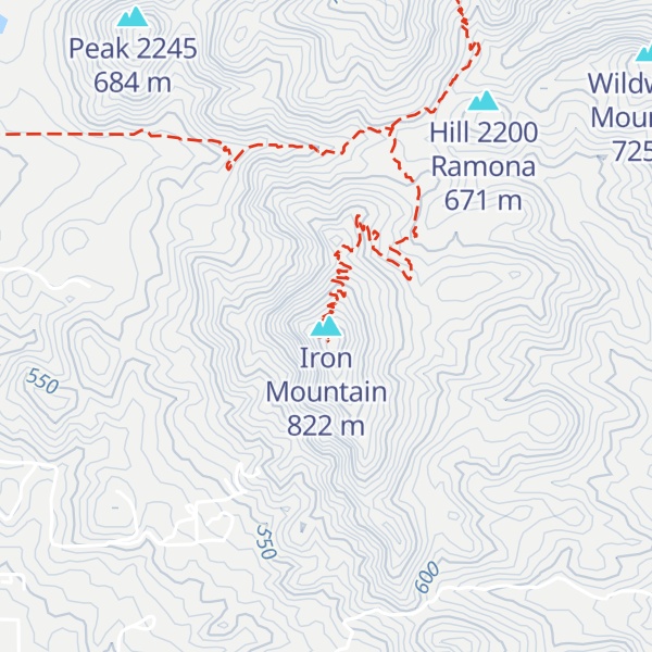 Map of Iron Mountain