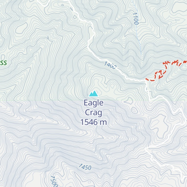 Map of Eagle Crag