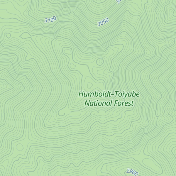 Map of Shoshone Mountain