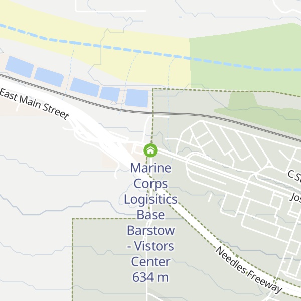 Map of Marine Corps Logisitics Base Barstow - Vistors Center