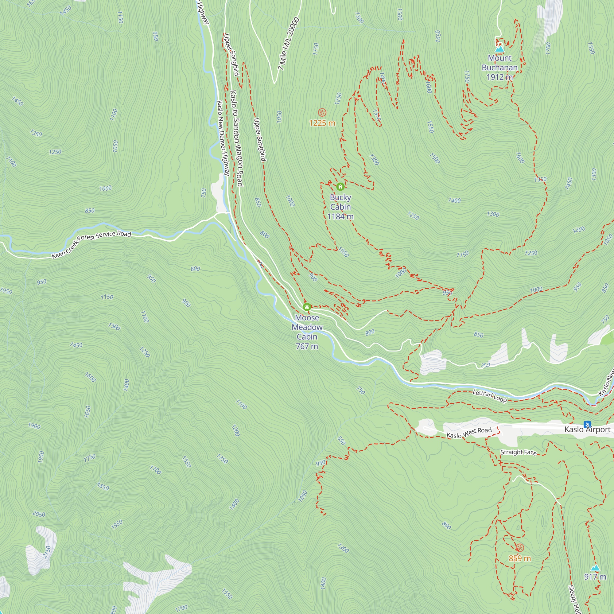 Moose Meadow Cabin map